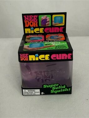 NeeDoh Nice Cube Squishy Purple